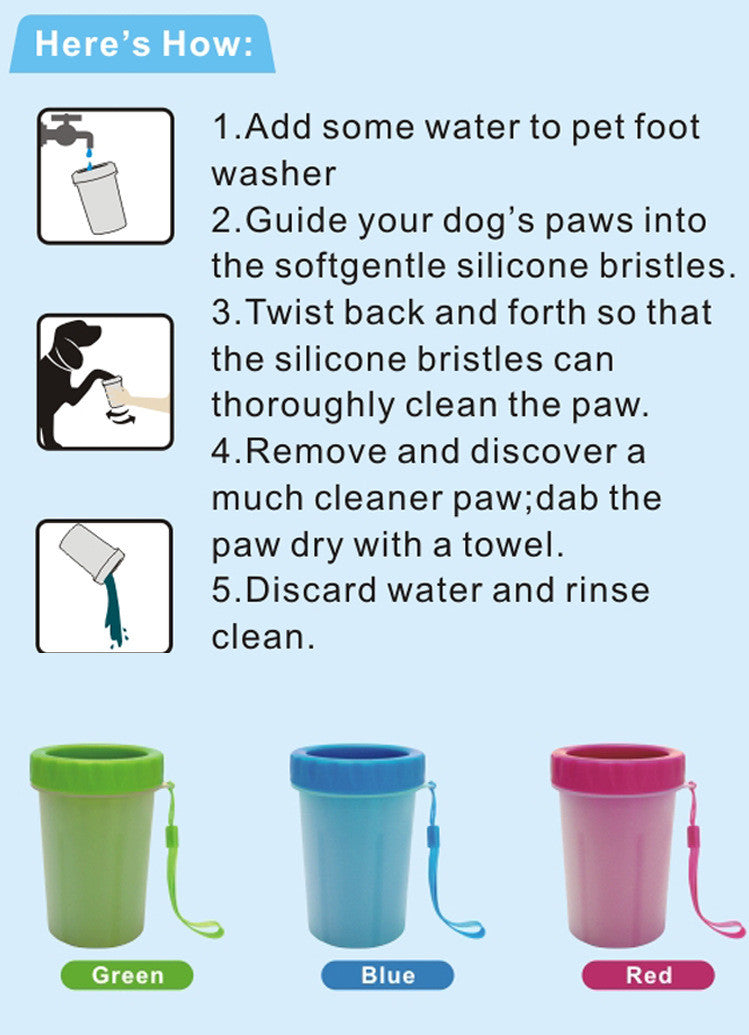 PAW CLEANSER WITH FLAT bottle mouth